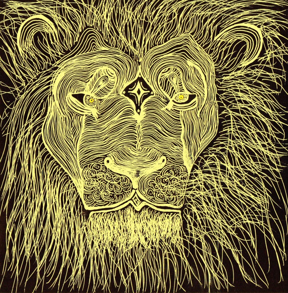 Golden lion artwork by ArtkAntikA