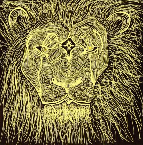 Golden lion artwork by ArtkAntikA