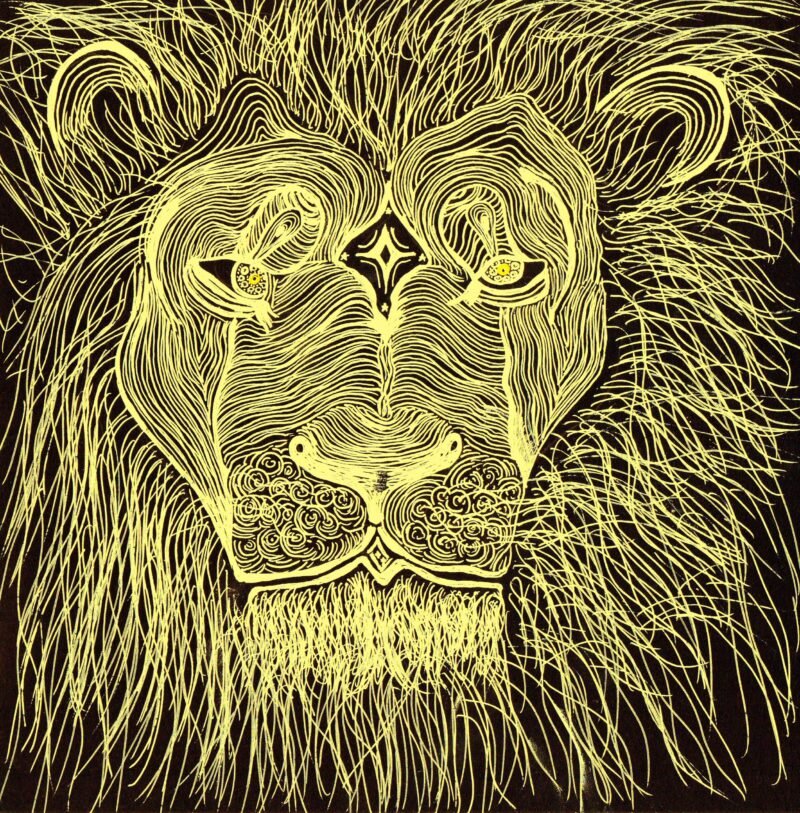 Golden lion artwork by ArtkAntikA